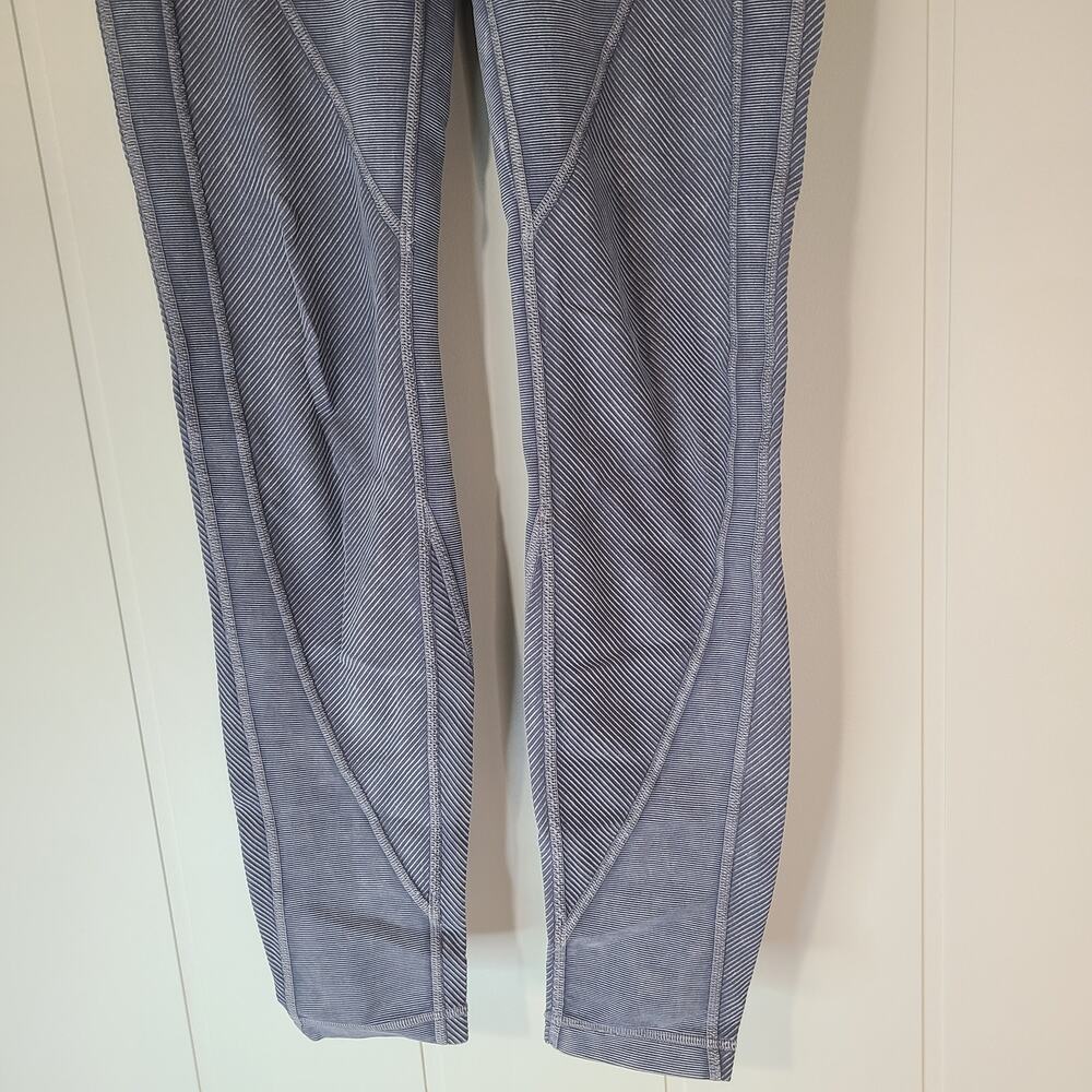 Lululemon Wunder Under High-Rise Tight 25" leggings Snow Washed Ribbed Luna 6 - Picture 4 of 7
